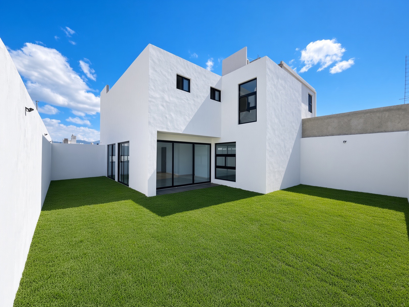 Una casa terminada, no un render